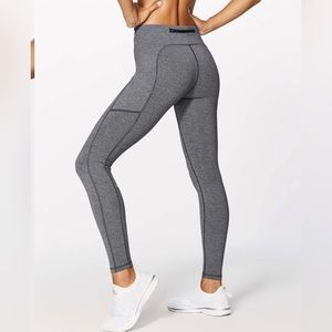 Lululemon Speed Up Tight, Size 4, 28 inseam, Heathered Black